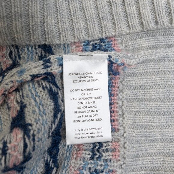 Toad & Co Women's Cazadero Crew Sweater Heather Gray Heart - Picture 11 of 14